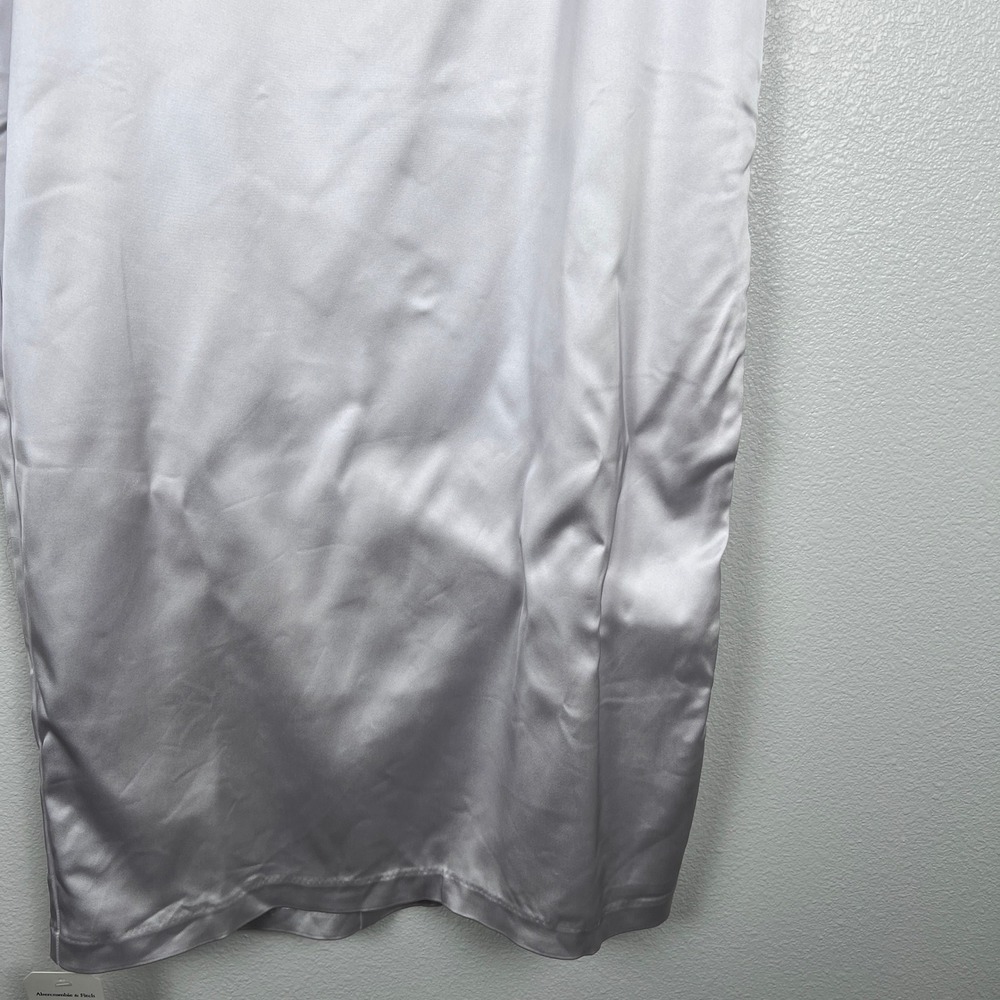 Abercrombie‎ & Fitch Women's Sculpting Stretch Satin Midi Dress Sz M NWT - Picture 6 of 10
